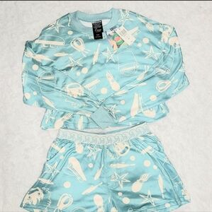 Hot Topic Her Universe Studio Ghibli Blue Ponyo Lounge Set Women's US Small! NWT